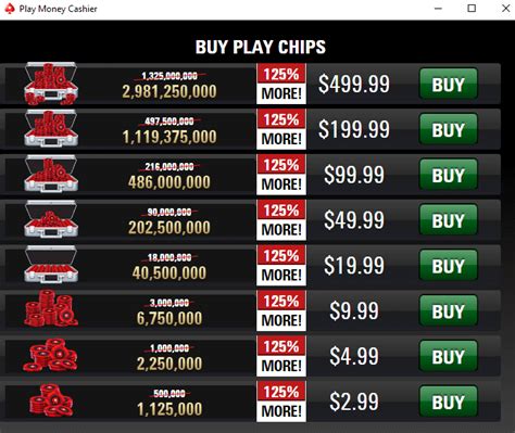 pokerstars chips to money